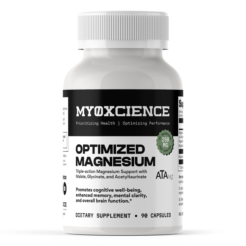 MYOXCIENCE frasco delantero mostrando diseño y dosis clara