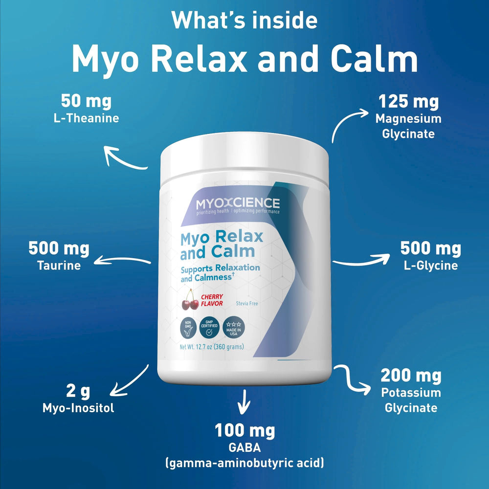 MYOXCIENCE Myo Relajación con myo-inositol para una comunicación neural equilibrada.
