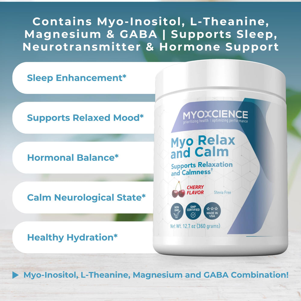 MYOXCIENCE Myo Relajación con magnesio para relajación muscular y nerviosa.