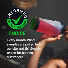 Myprotein cucharada de polvo en primer plano que facilita dosificación
