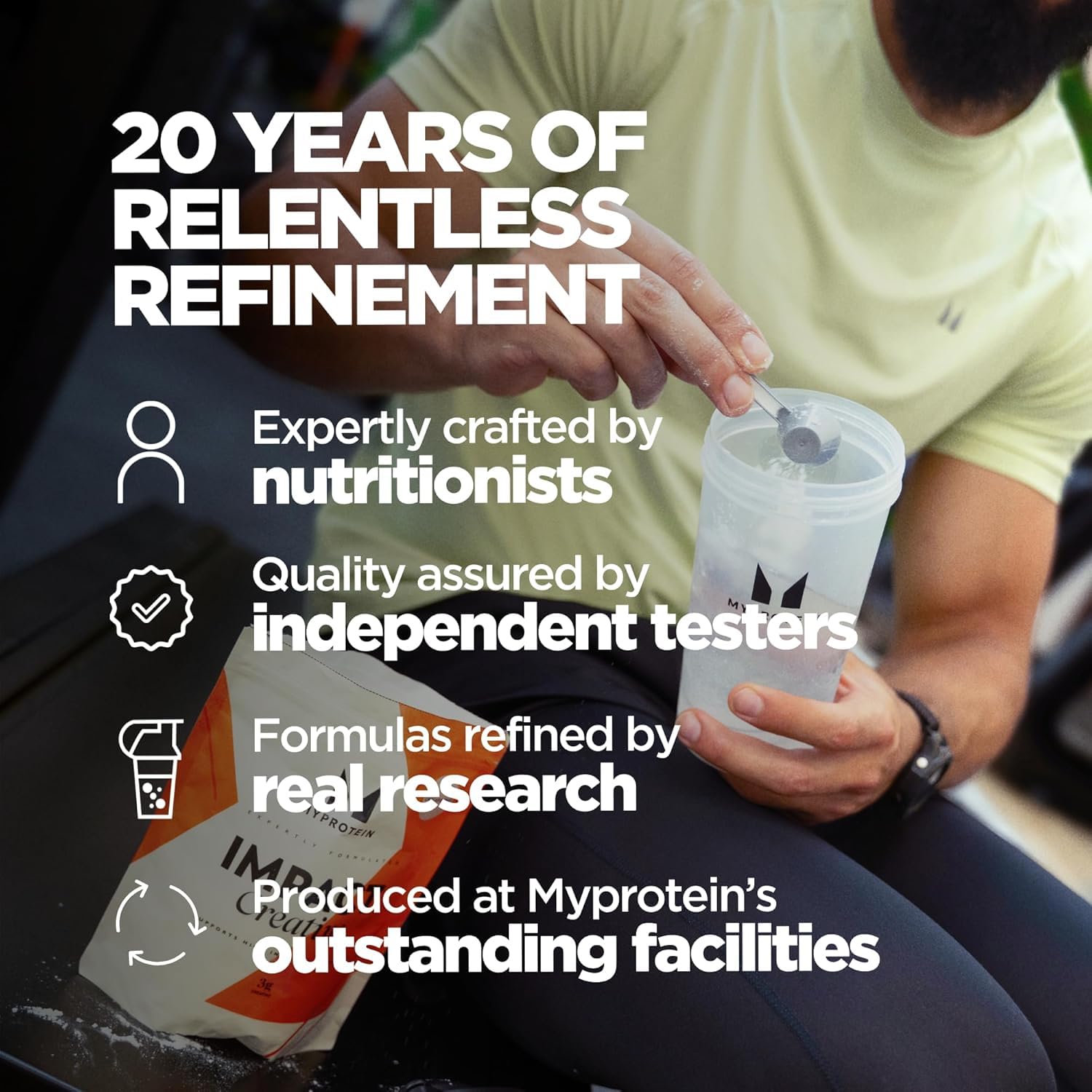 Myprotein ingredientes junto a limones que resaltan sabor a limonada