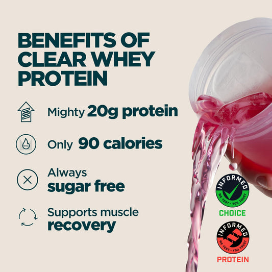 Myprotein textura en primer plano mostrando polvo fino y disolución rápida