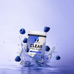 Myprotein bebida clara preparada en vaso demostrando aspecto translúcido