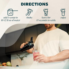 Myprotein vaso junto a toalla tras entrenamiento para recuperación rápida