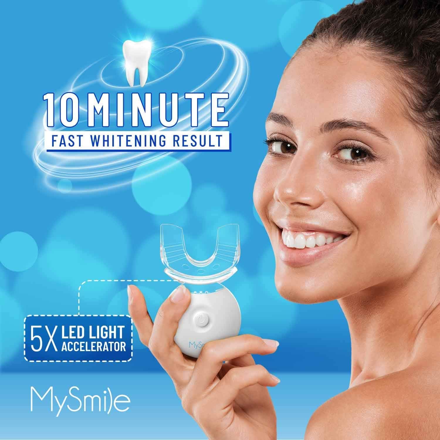 MySmile persona aplicando gel en baño demostrando uso sencillo