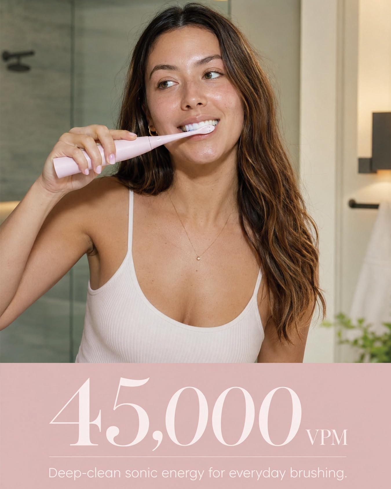 MySmile primer plano de cabezal con filamentos DuPont que mejora limpieza