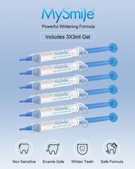 MySmile etiqueta con instrucciones y beneficios visibles
