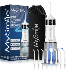 MySmile LP221 vista frontal mostrando diseño compacto y fácil agarre, mejora la higiene