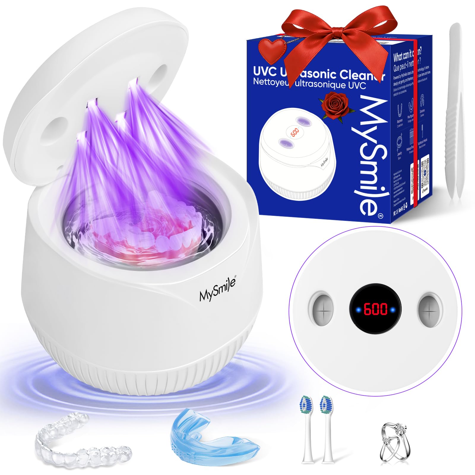 MySmile MS100 vista frontal con diseño compacto y controles intuitivos