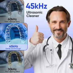 MySmile MS100 retenedor dentro del tanque, limpieza profunda y sin frotar