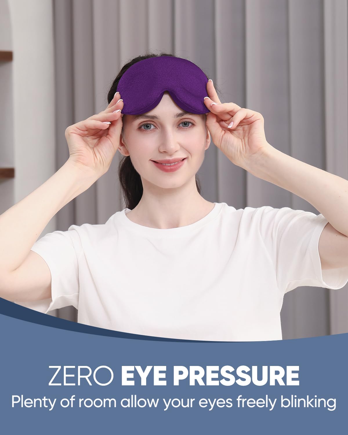 MZOO primer plano de copa ocular profunda que protege párpados