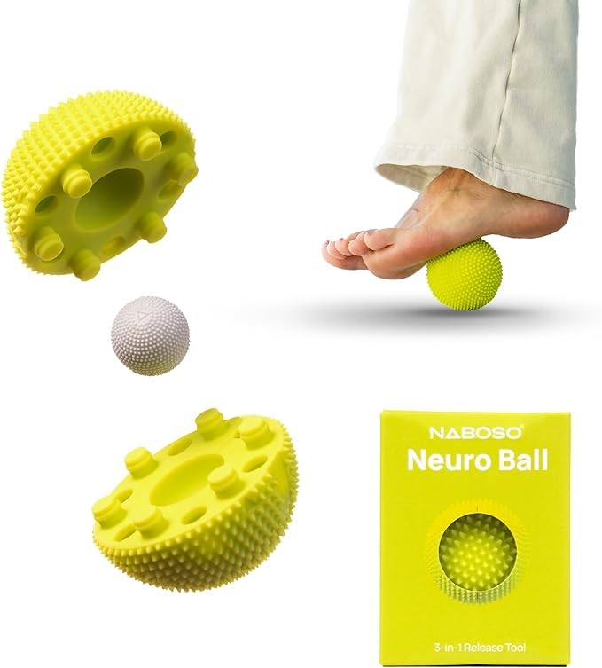 NABOSO Neuro Ball vista frontal mostrando domos y forma, mejora la estimulación sensorial