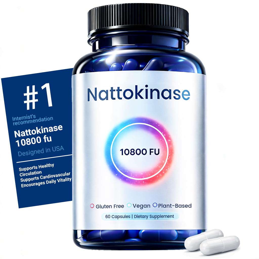 NADiminish envase frontal del suplemento Nattokinase, alta potencia y confianza