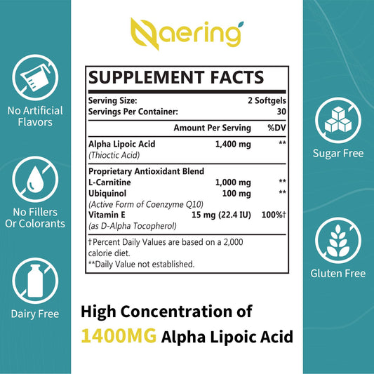 Naering cápsula blanda primer plano que destaca su recubrimiento liposomal y fácil ingesta