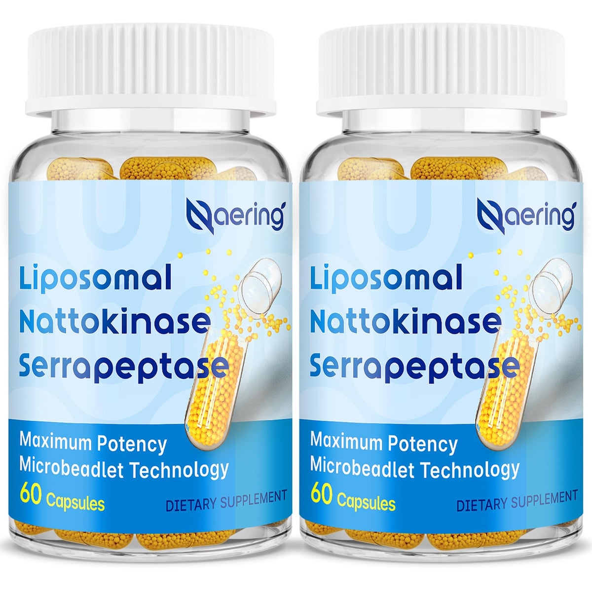 Naering frente del empaque liposomal mostrando el diseño y beneficios