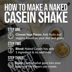 NAKED Casein etiqueta con certificación NSF para seguridad verificada