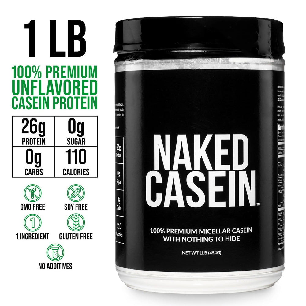 NAKED Casein textura del polvo, detalle fino para mezcla rápida