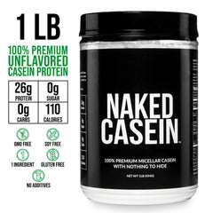 NAKED Casein textura del polvo, detalle fino para mezcla rápida