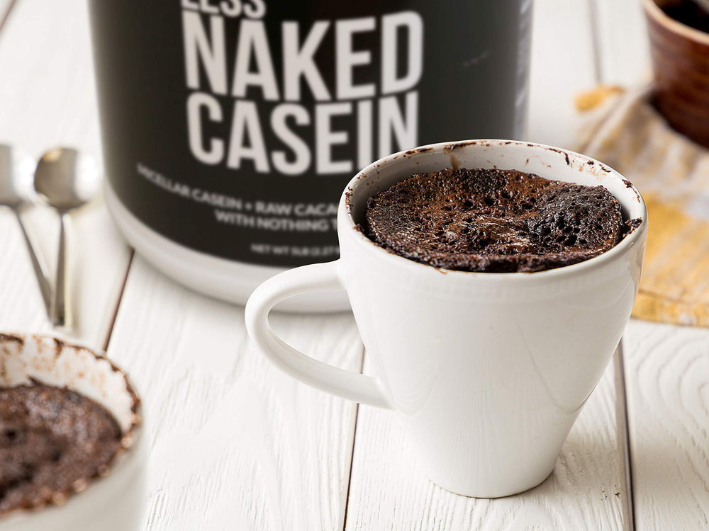 NAKED Casein pudding de proteína como receta nocturna y recuperación