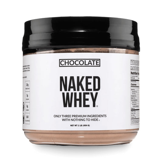 NAKED empaque frontal mostrando proteína chocolate y pureza
