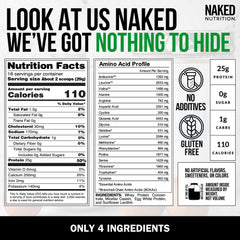 NAKED cucharada con porción para comparar tamaño y dosificación