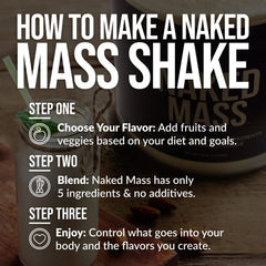 Etiqueta del envase NAKED 8 lb destacando información nutricional clara