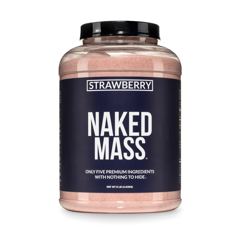 NAKED bote frontal resaltando etiqueta y beneficios nutricionales