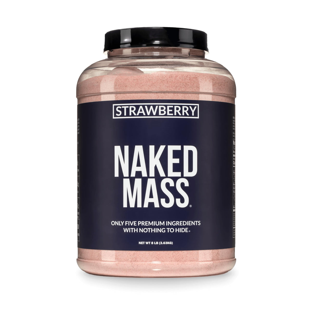 NAKED bote frontal resaltando etiqueta y beneficios nutricionales