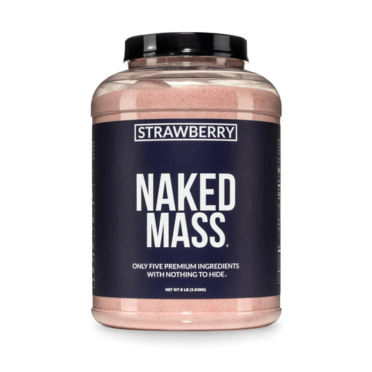 NAKED bote frontal resaltando etiqueta y beneficios nutricionales