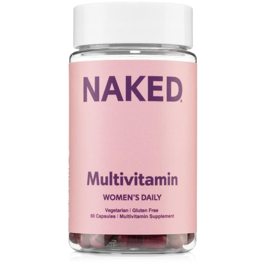 NAKED frontal del envase Women’s Multi mostrando diseño y conteo, claridad de información