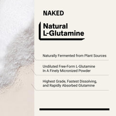 NAKED envase junto a una mano para comparar tamaño y raciones disponibles