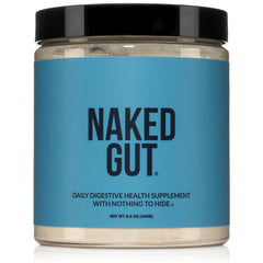 NAKED Gut vista frontal del envase mostrando diseño y raciones