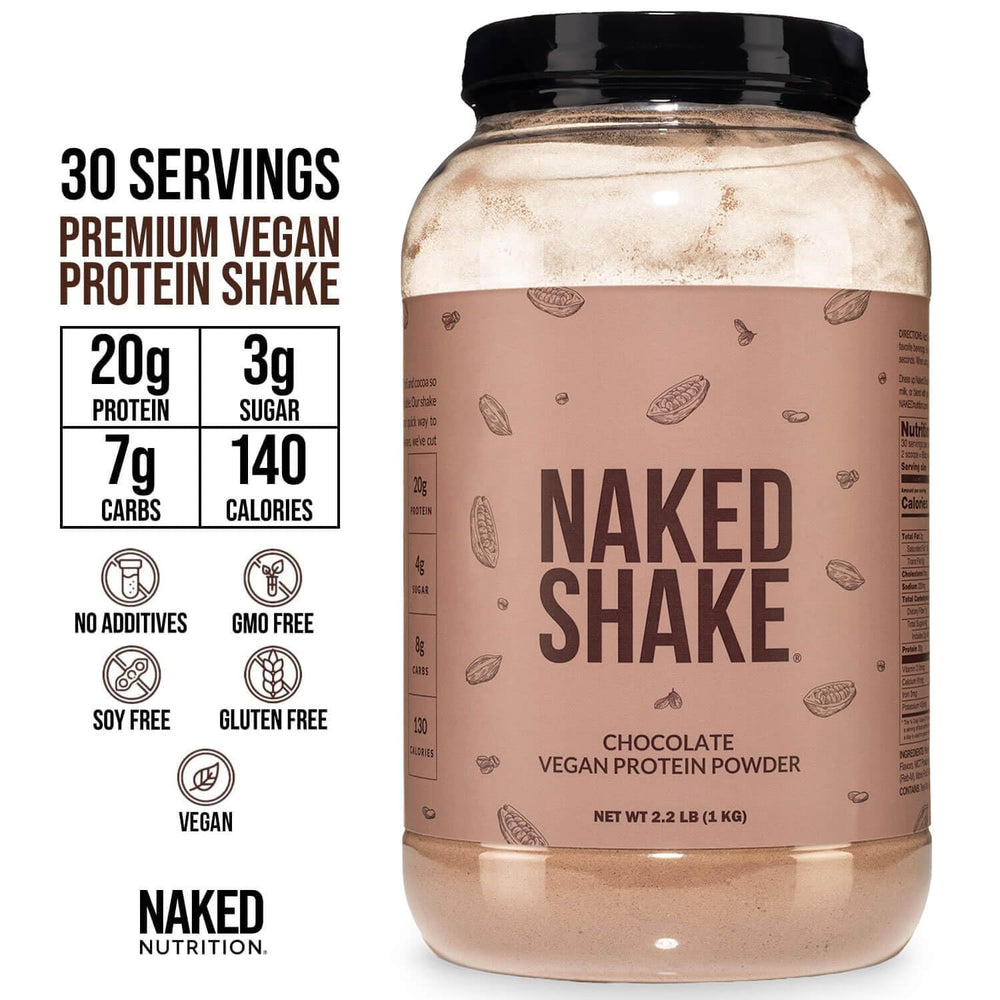 NAKED ingredientes: guisante y aceite MCT como fuentes limpias
