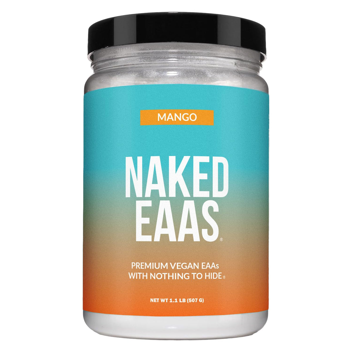 NAKED envase frontal mostrando diseño y cantidad, confianza en pureza