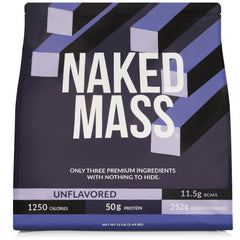 NAKED Mass envase frontal mostrando etiqueta limpia y beneficios