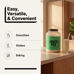 NAKED Pea integrándose en una receta en cocina para enriquecer platos