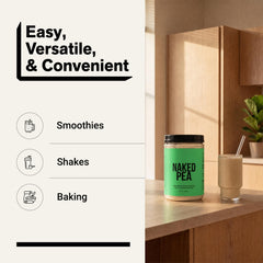 NAKED Pea en receta saludable resaltando versatilidad culinaria