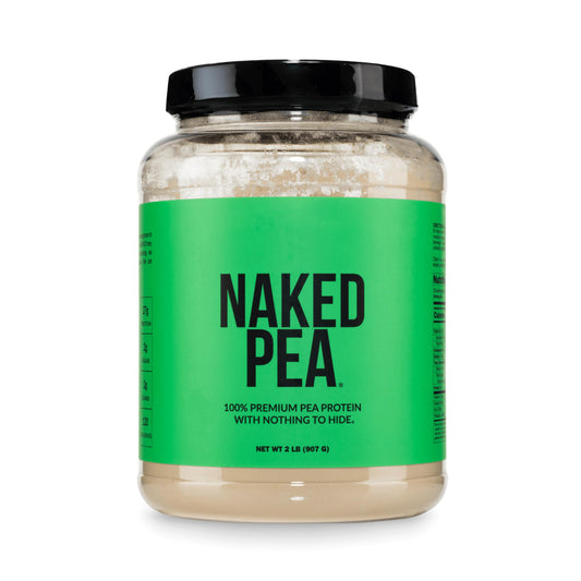 NAKED Pea frente del empaque mostrando diseño y claridad de ingredientes