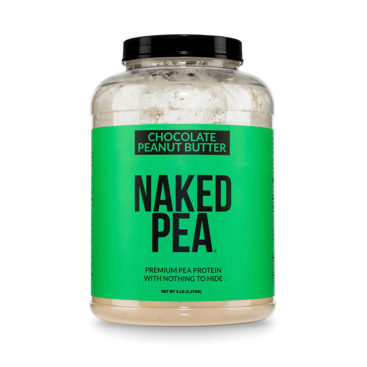 NAKED Pea frente del envase mostrando la etiqueta y claridad de ingredientes