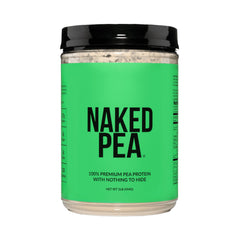 NAKED Pea frente del envase mostrando etiqueta y pureza