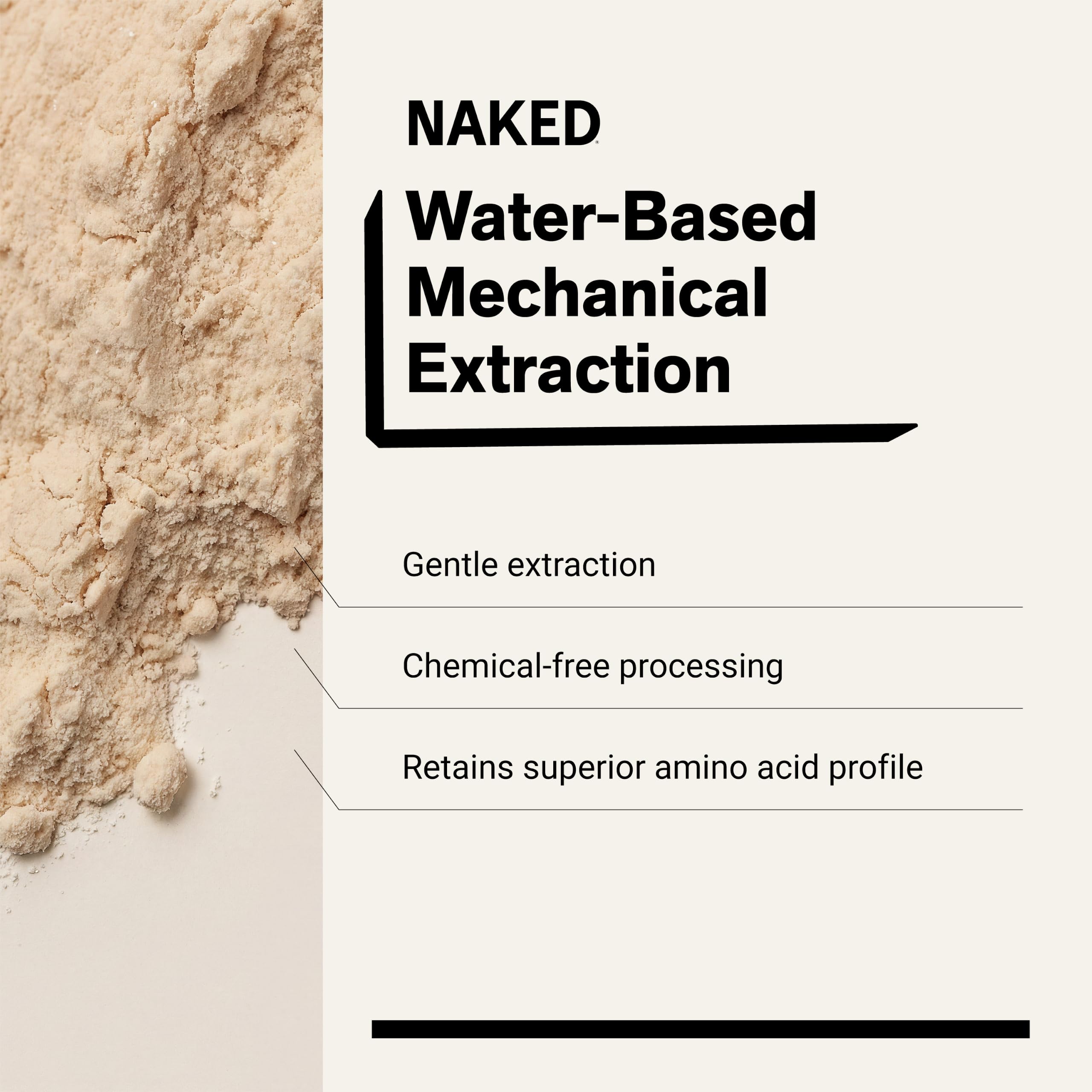 NAKED Pea porción con cuchara para controlar raciones y conveniencia