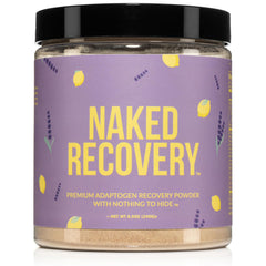 NAKED envase frontal mostrando la marca y beneficios de recuperación