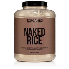 NAKED Rice envase frontal mostrando ingrediente único y beneficios claros