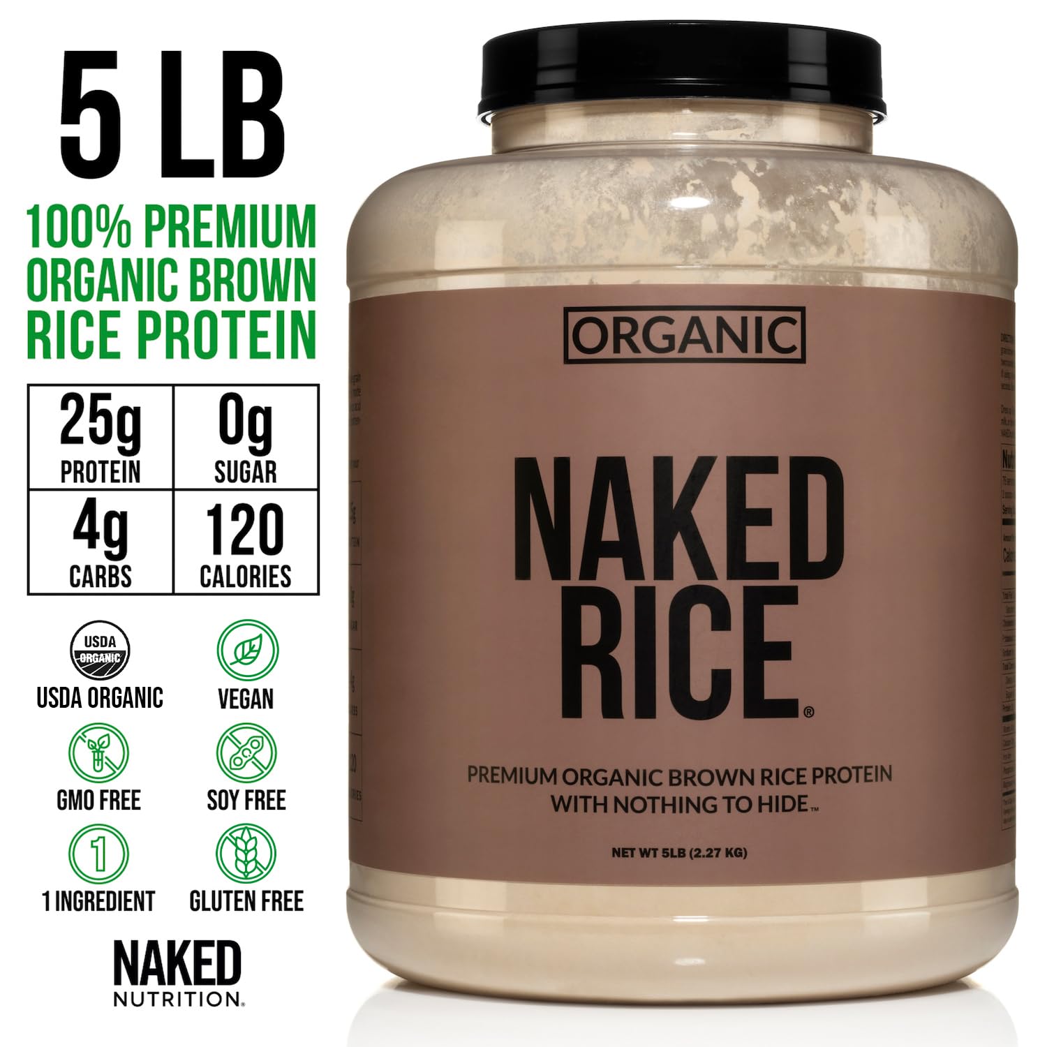 NAKED Rice textura del polvo en primer plano para mezcla fácil