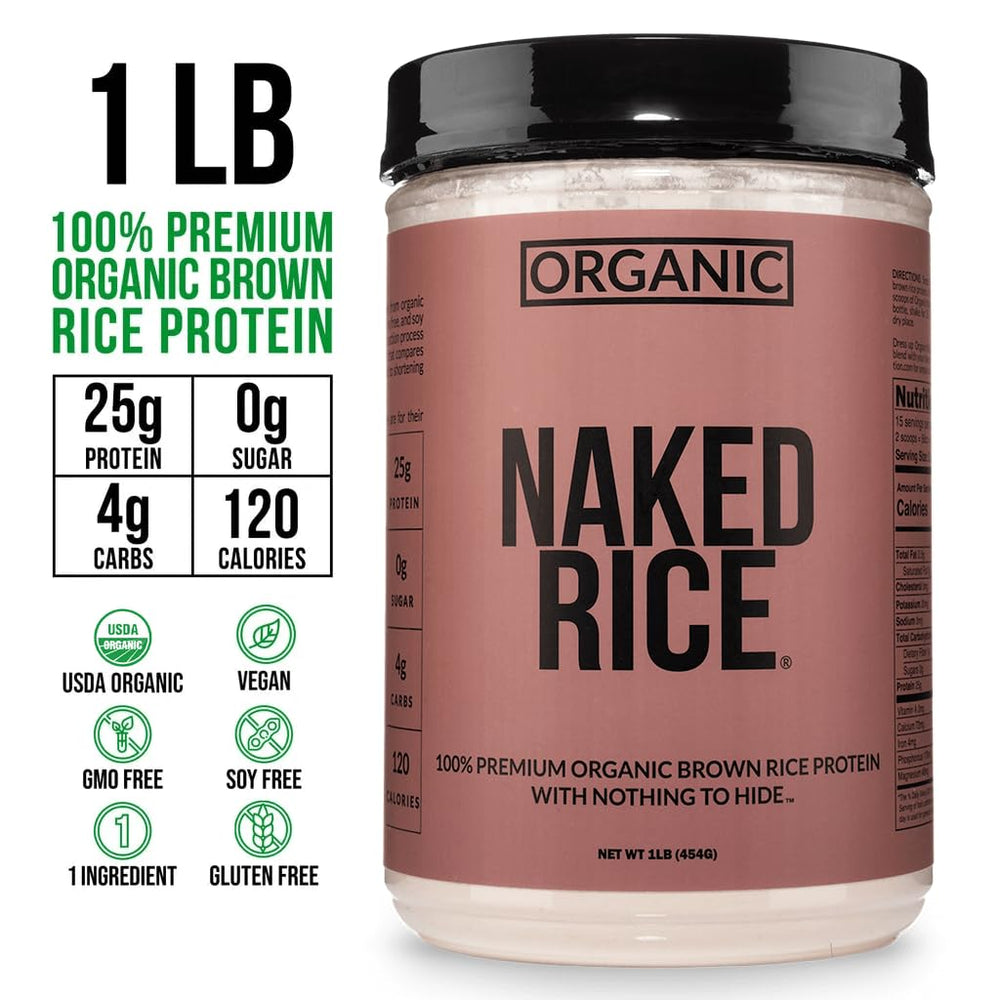 NAKED textura del polvo de arroz integral germinado, mezcla fácil