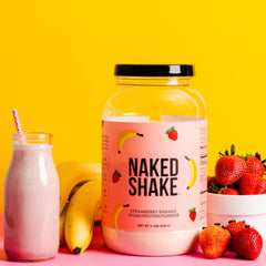 NAKED batido en mesa de desayuno mostrando conveniencia diaria y sabor