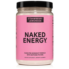 NAKED envase frontal mostrando sabor Strawberry Lemonade y formulación limpia
