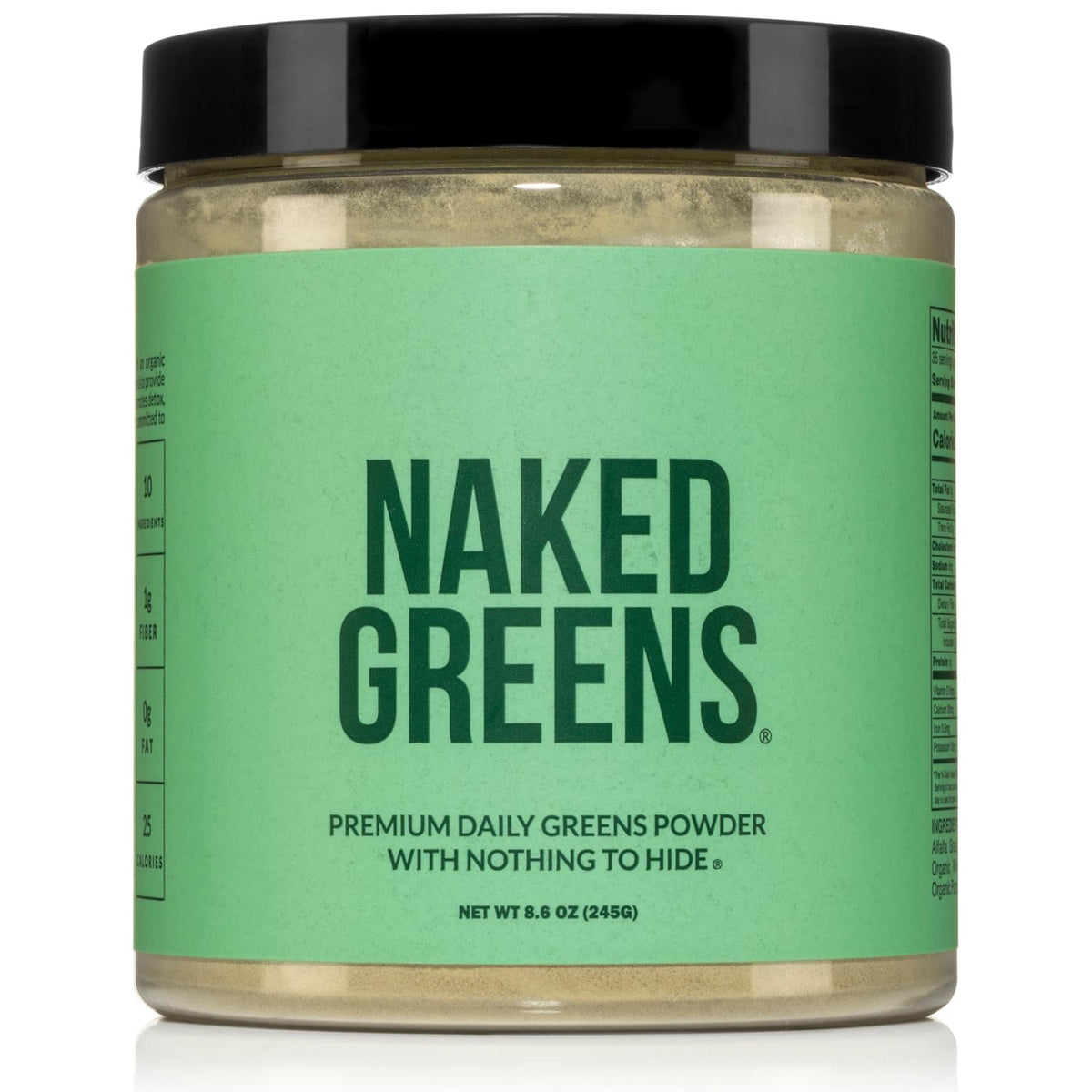 NAKED envase frontal del producto mostrando 35 porciones y beneficio práctico