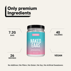 NAKED vaso preparado con bebida, hidratación y energía inmediata