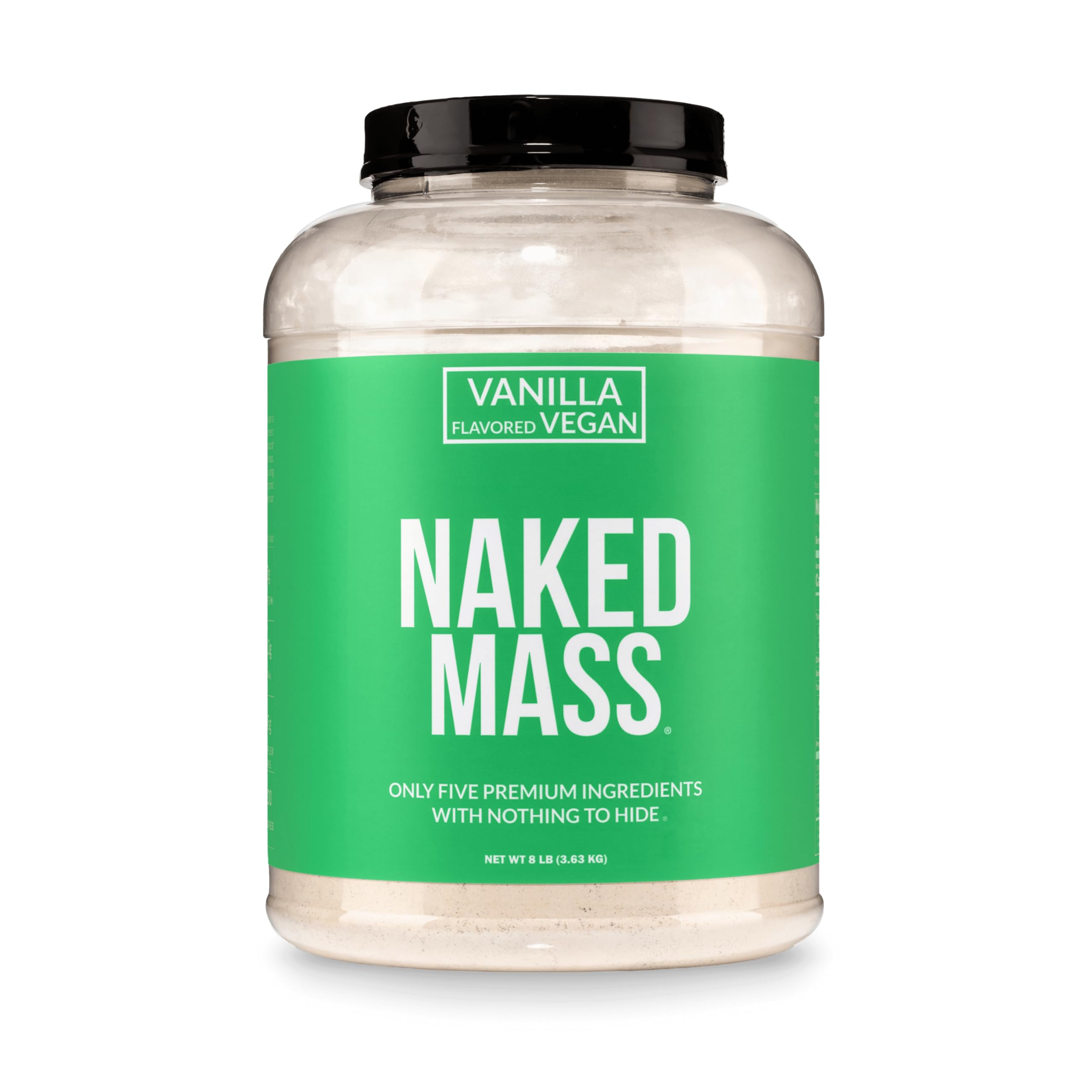NAKED envase frontal mostrando producto y pureza